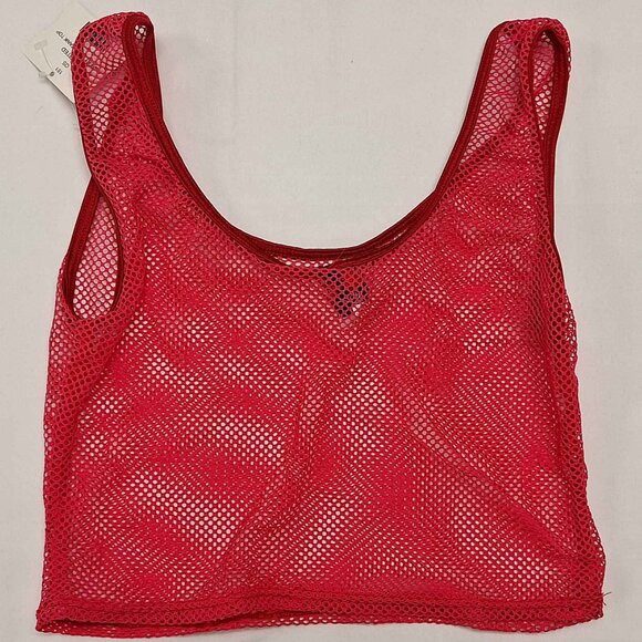 Lover's Lane Other - NWT Lover's Lane Lingerie Fishnet Crop Tank Top Hot Pink OS Mesh Clubwear